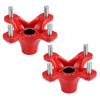 2 Red Rear Wheel Hubs for Honda Sportrax 450 TRX450R TRX450ER (2004–2009, 2013–2014)