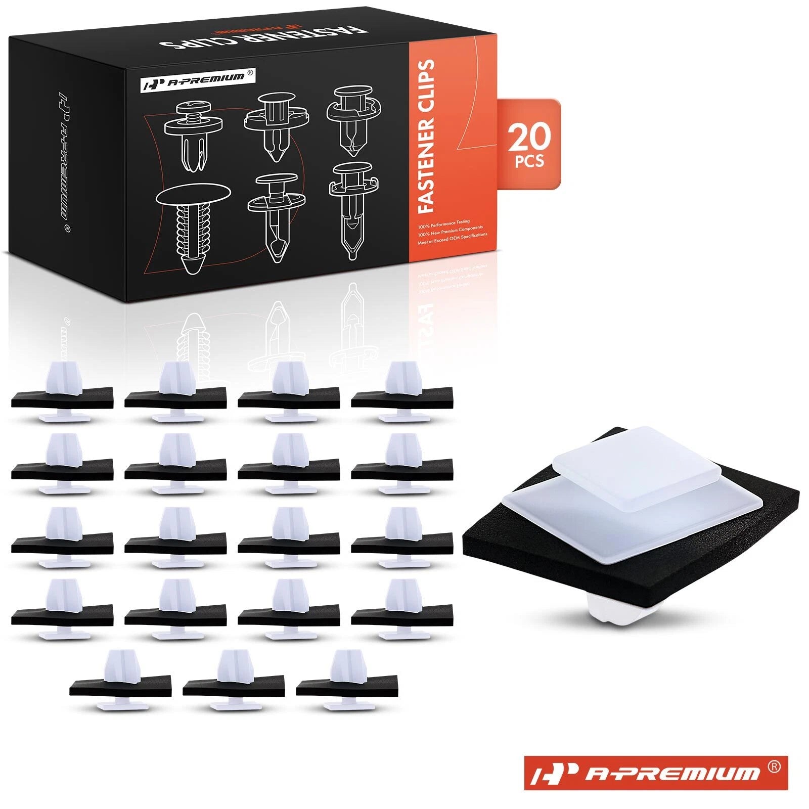 20Pcs 11mm Fender Trim Clips for Hyundai Kia 