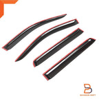 Silver Visor Wind Deflector for Nissan NP300 Navara D23 (2015-2020)