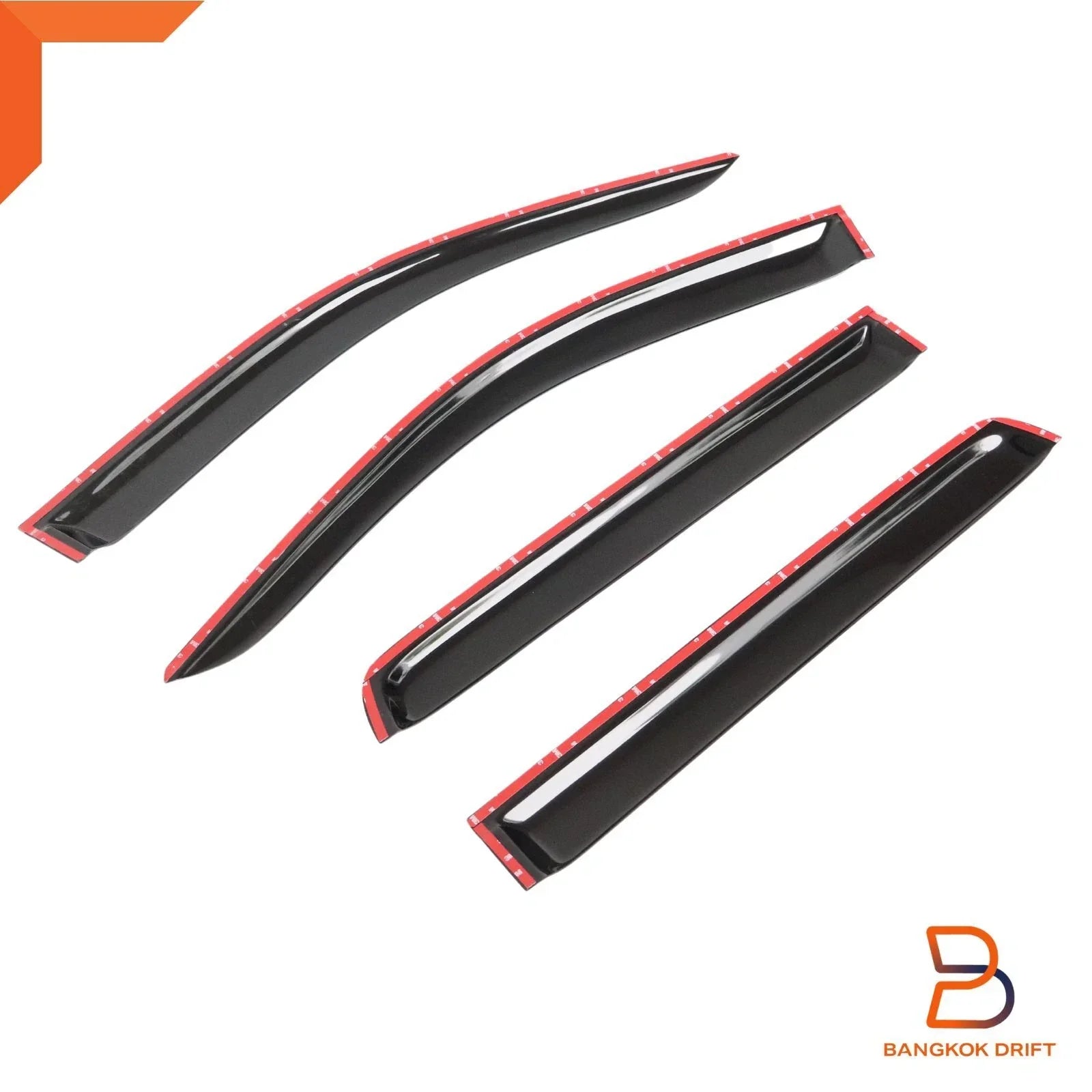 Silver Visor Wind Deflector for Nissan NP300 Navara D23 (2015-2020)