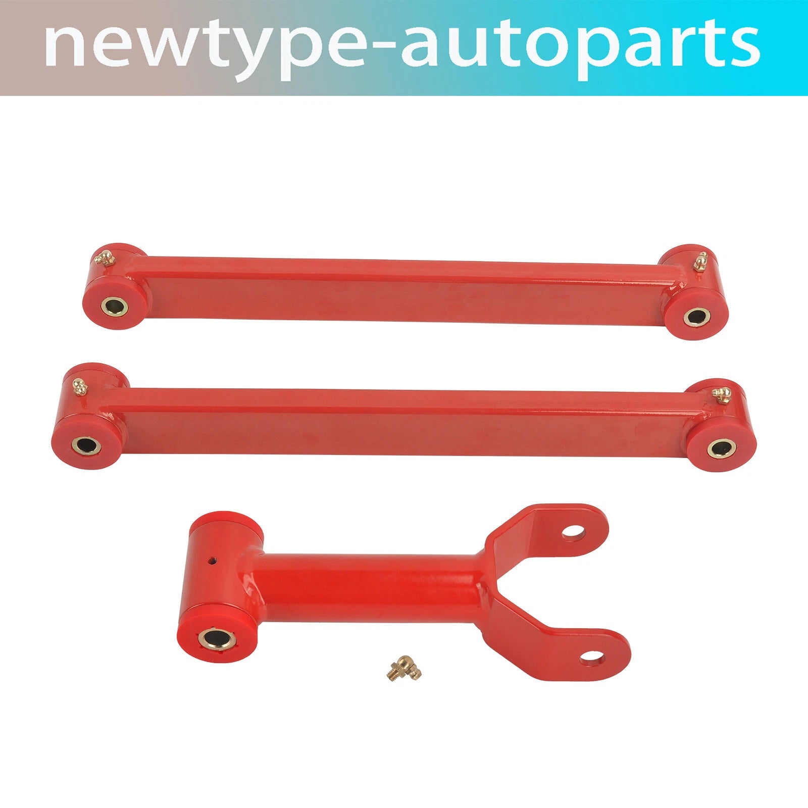 Rear Upper Lower Control Arm for Ford Mustang (2005–2010) Non-Adj Red