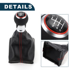 6 Speed Gear Shift Knob with Boot Cover No. 8K0863278H for Audi A5 (2007–2017)