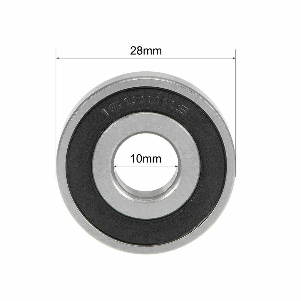 2X Deep Groove Ball Bearings 16100-2RS for (10x28x8mm)