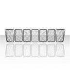 7pc Grille Overlay for 2019-2021 Jeep Cherokee - Chrome - ARFG203