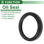 Set of 5 Oil Seal Rotary Shaft Seal NBR Rubber 45x55x6mm