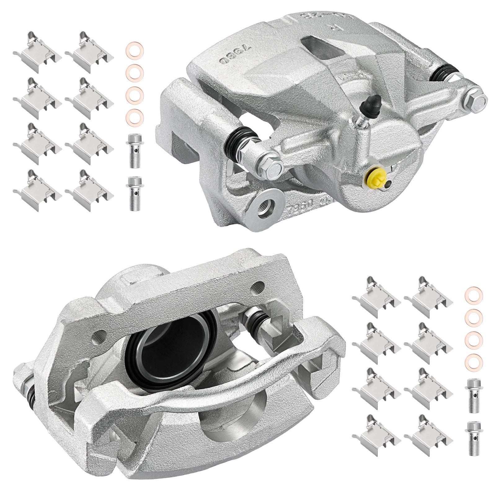 Set of 2 Front Disc Brake Calipers w/ Bracket for Lexus IS250 (2006–2015)