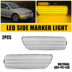 2X Side Marker Lights for VW MKIV Golf Jetta (1999–2005) Clear Amber LED EPY