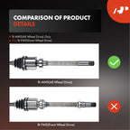 Front Passenger CV Axle Assembly for Toyota Sienna (2011–2016) 3.5L AWD