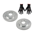 Front Drilled & Slotted Brake Rotor for Chevrolet Tahoe/Cadillac Escalade (2007–2020)
