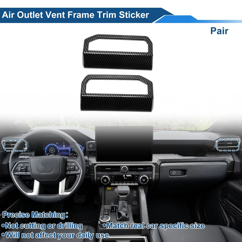 Air Condition Outlet Vent Trim Cover Frame for Toyota Tacoma (2016–2023) 1 Pair