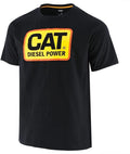 Cat Men's Diesel Power Tee Black/Orange