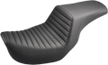 SADDLEMEN Step-Up Seat for Dyna (804-04-171) - Front Tuck-n-Roll - Black