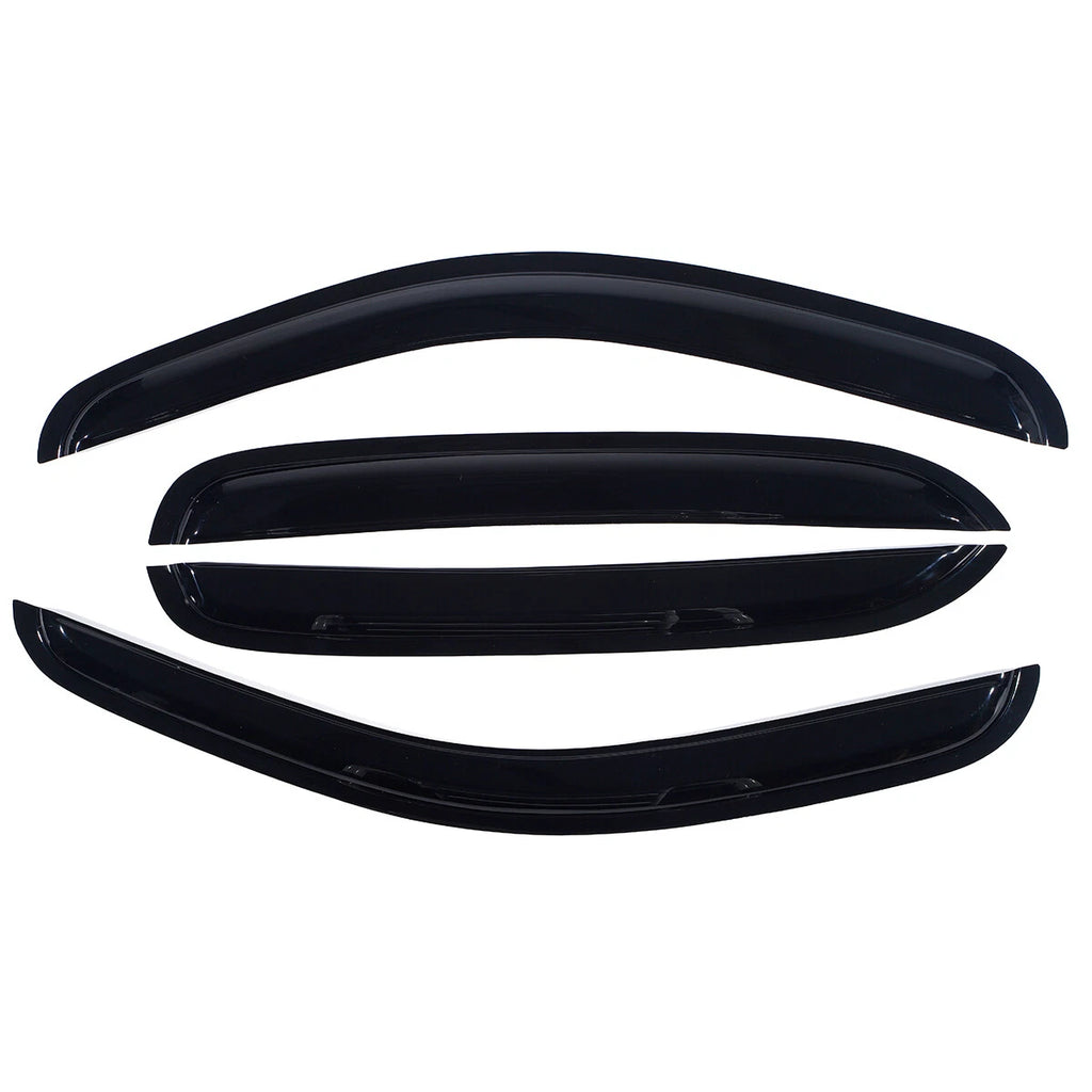 Set of 4 Window Visors for Chevy Silverado 1500 Crew Cab (2007–2014)