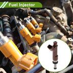 Fuel Injector for Toyota Lexus NSP120 1NRFE 1.3L (1 Pcs) Brown Silver Tone