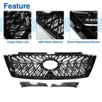 Front Upper Hood Bumper Grille for Toyota Land Cruiser Prado (2014–2017)