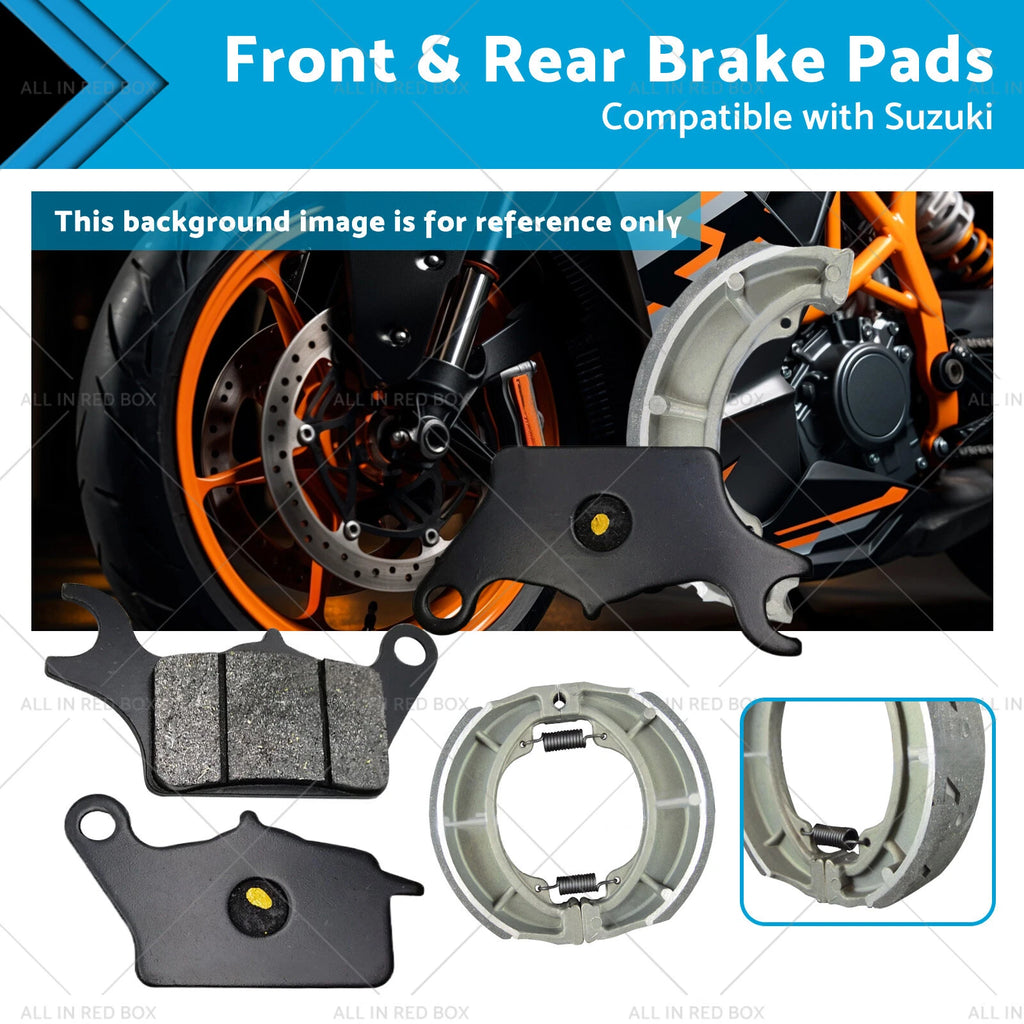 Front & Rear Brake Pads for Suzuki UK 110 Address (2017–2021)