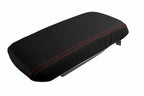 Console Lid Pull Over Cover Leather for Dodge Avenger (2008–2014) Red Stitch