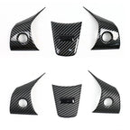 Carbon Fiber Interior Steering Wheel Trim for Tesla Model 3 (2017–2024)