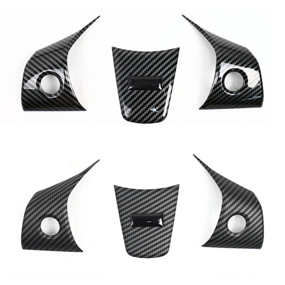Carbon Fiber Interior Steering Wheel Trim for Tesla Model 3 (2017–2024)