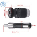 1/2" Keyless Drill Chuck for JT33 (R8 Arbor, 7/16-20 UNF Thread)
