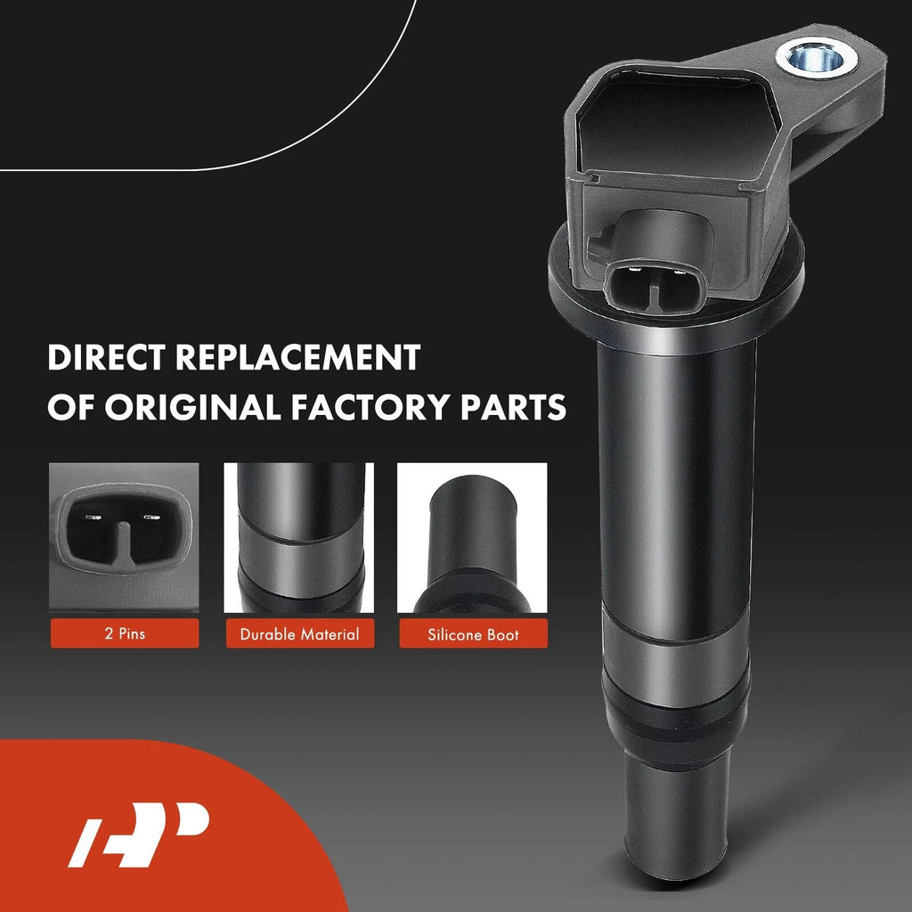 Set of 4 Ignition Coils & Iridium Spark Plugs for Hyundai Accent Kia (2006–2011)