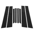 Set of 8 Door Pillar Window Trim for BMW X6 (2015–2019) Black