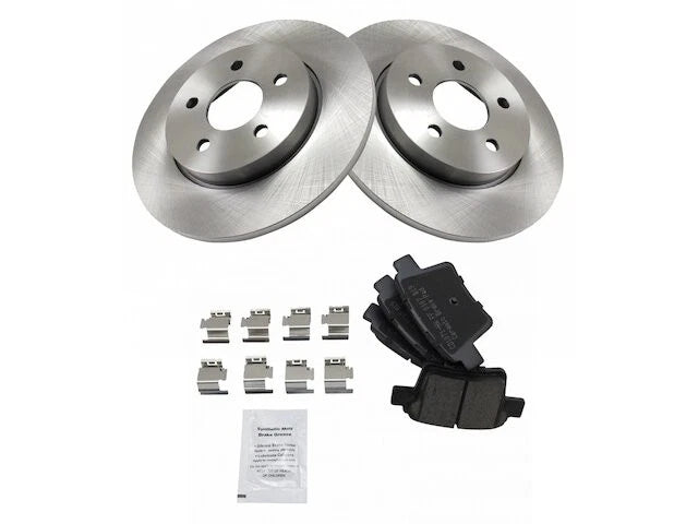 Rear Brake Pad and Rotor Kit for Jaguar X Type (2005–2008) PJ136FC