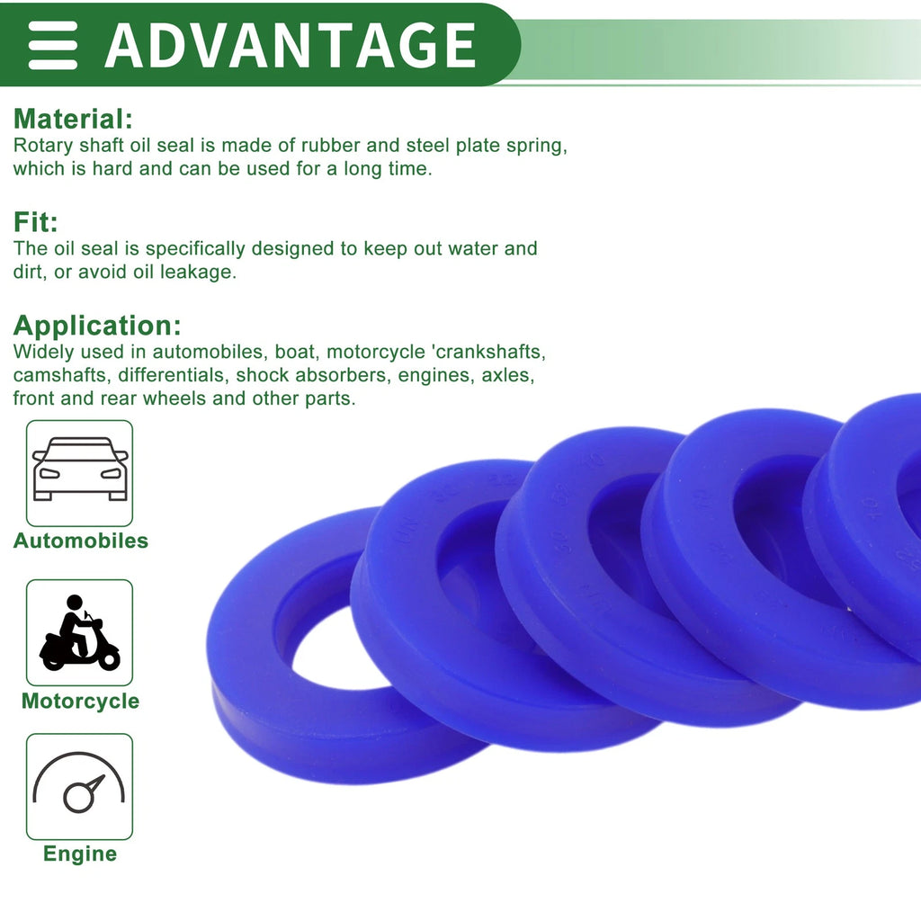 Set of 5 Oil Seal Rotary Shaft Seal 30x52x10mm for Various Models