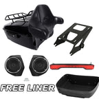 Trunk Rack Light Speakers for Harley Touring Street Road Glide (2014–2025)