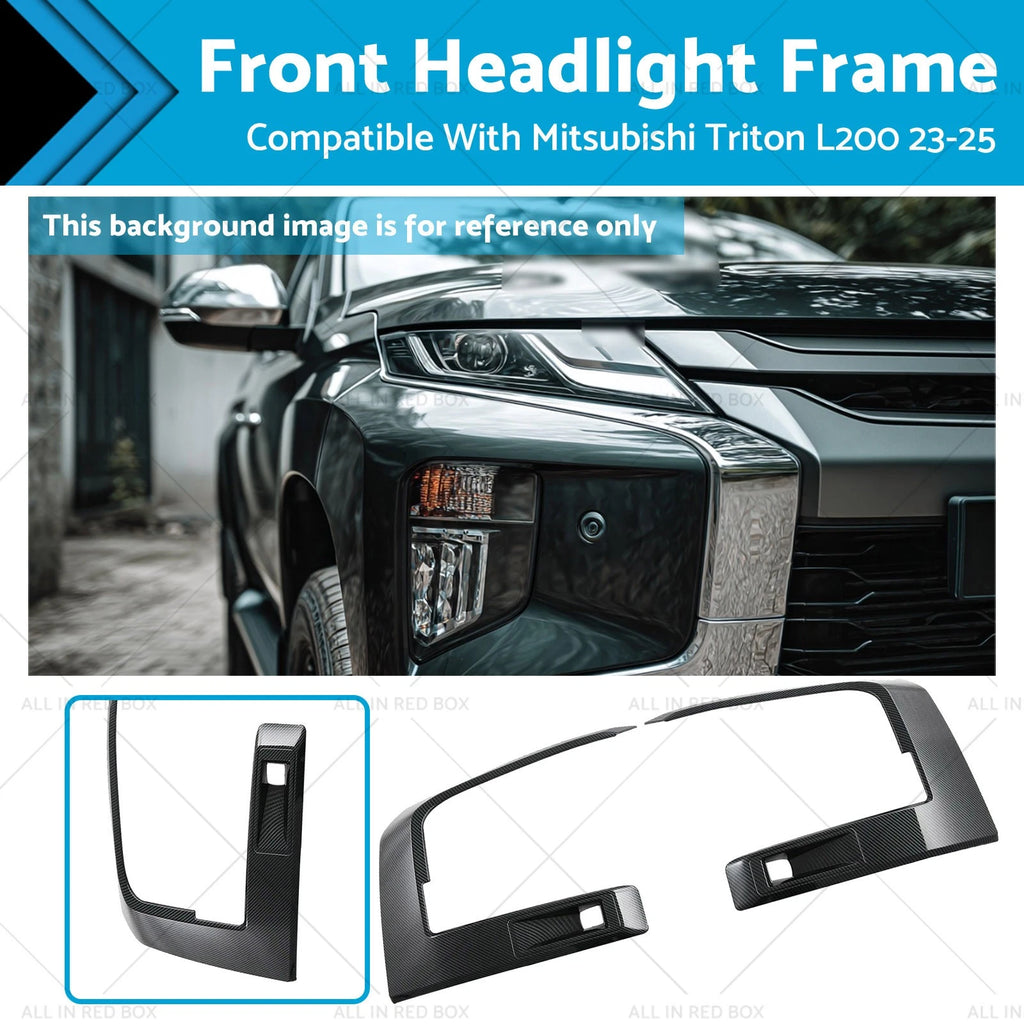 Front Headlight Eyebrow Cover Trim for Mitsubishi Triton L200 (2023–2025)