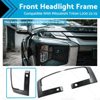 Front Headlight Eyebrow Cover Trim for Mitsubishi Triton L200 (2023–2025)