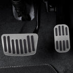 2X Gas Pedal Brake Pedal Pad Cover for Toyota C-HR (2016–2018) Silver Tone