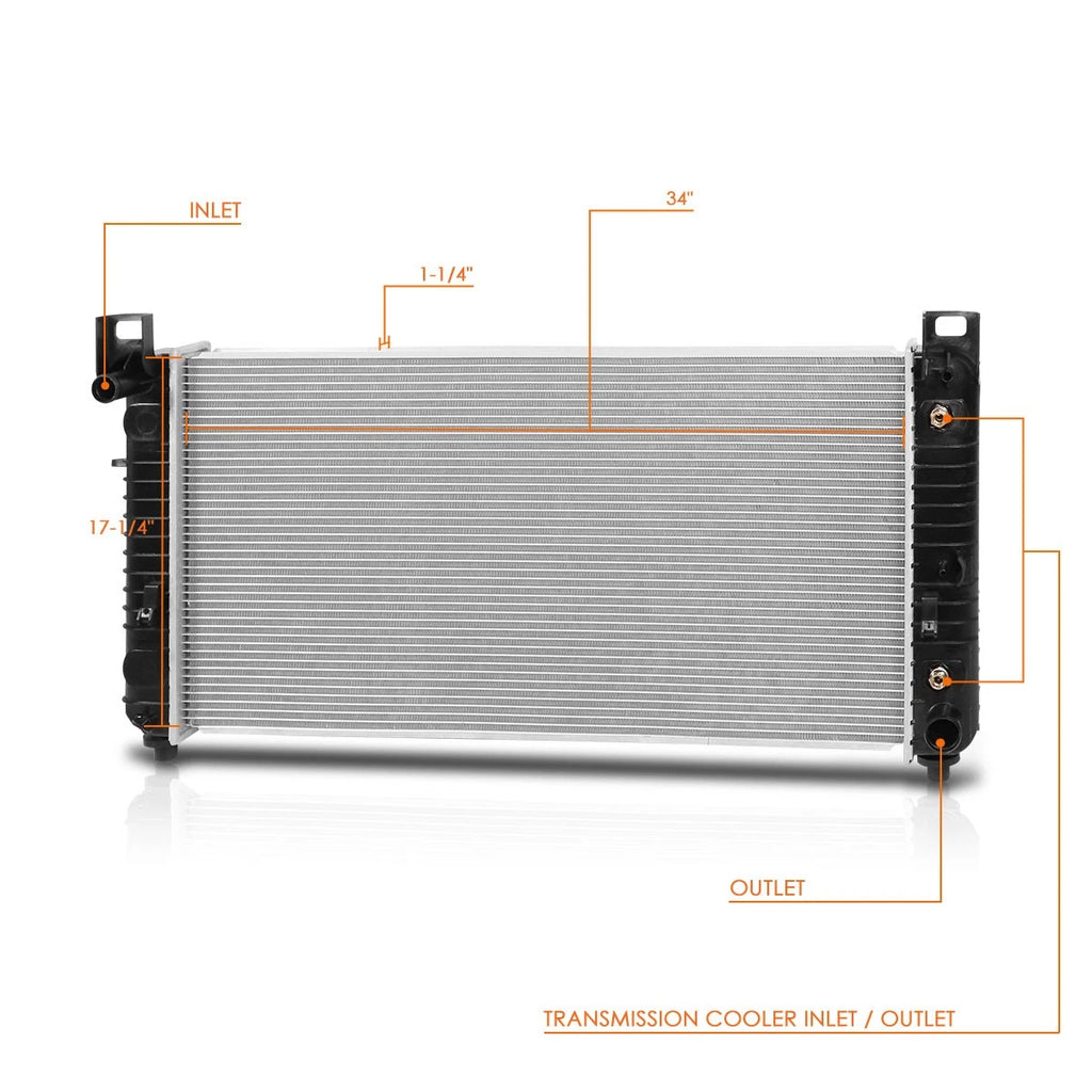 Aluminum Core Cooling Radiator for Sierra Silverado 1500 (2005–2013) DPI-2946