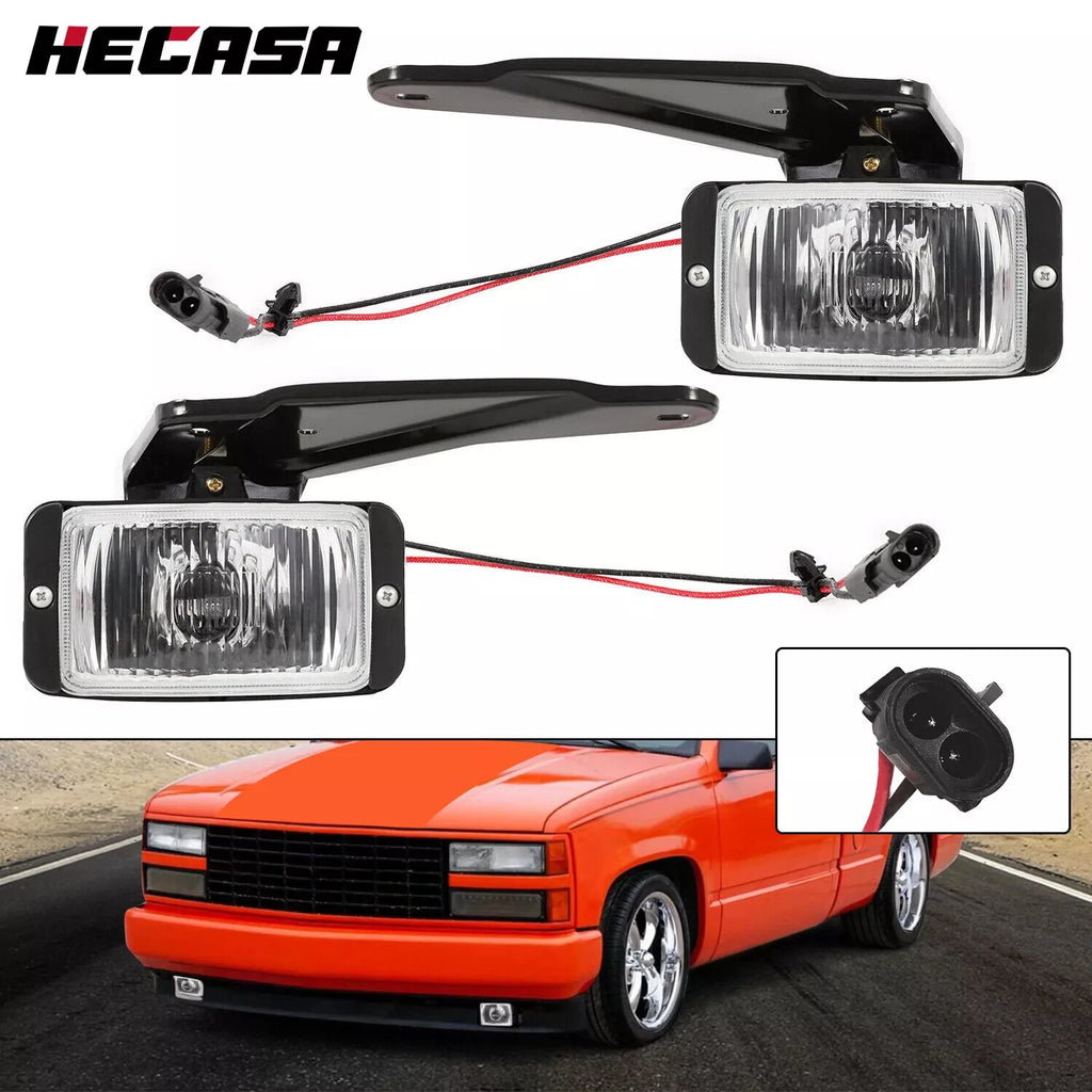 Pair Front Fog Lights for Chevrolet C1500 C2500 K1500 K2500 (1988–1999)