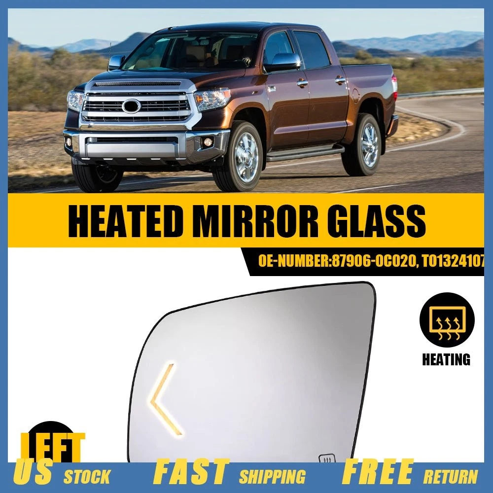 Heated Mirror Glass for Toyota Sequoia Tundra (2007–2017) EV