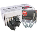 Set of 2 Ignition Coils & 4 V-Power Spark Plugs for Chevy GMC Pontiac