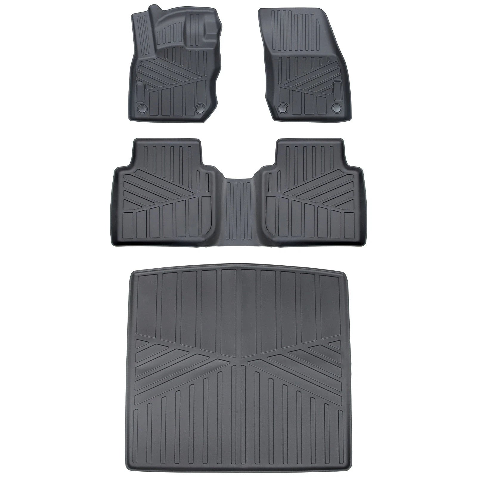 Set of 4 Floor Mats and Cargo Liner for Volkswagen Tiguan (2025–2026) TPE Rubber All Weather