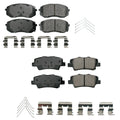 Set of 4 Akebono ProACT Ceramic Brake Pads for Sonata Optima (2011–2020)