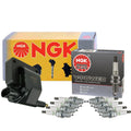 NGK HEI Ignition Coil & 8 VPower Spark Plugs for B2500 B3500 Dakota Ram 1500 (1997–2004)
