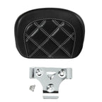 Black Passenger Sissy Bar Backrest Pad for Harley Touring Electra Glide (2014-2023)