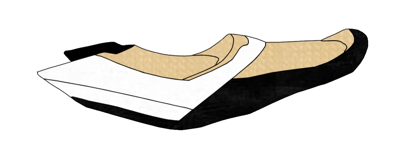 Seat Cover for Seadoo GTX (2009–2015) - Gold White Black