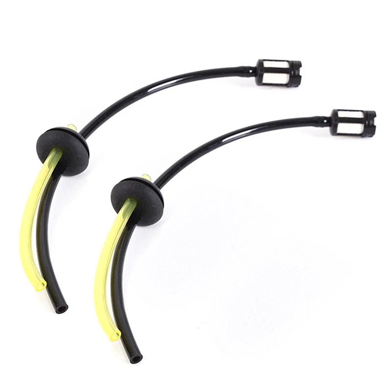 2 Pieces Fuel Hose Tube with Fuel Filter for General Lawn Mowers