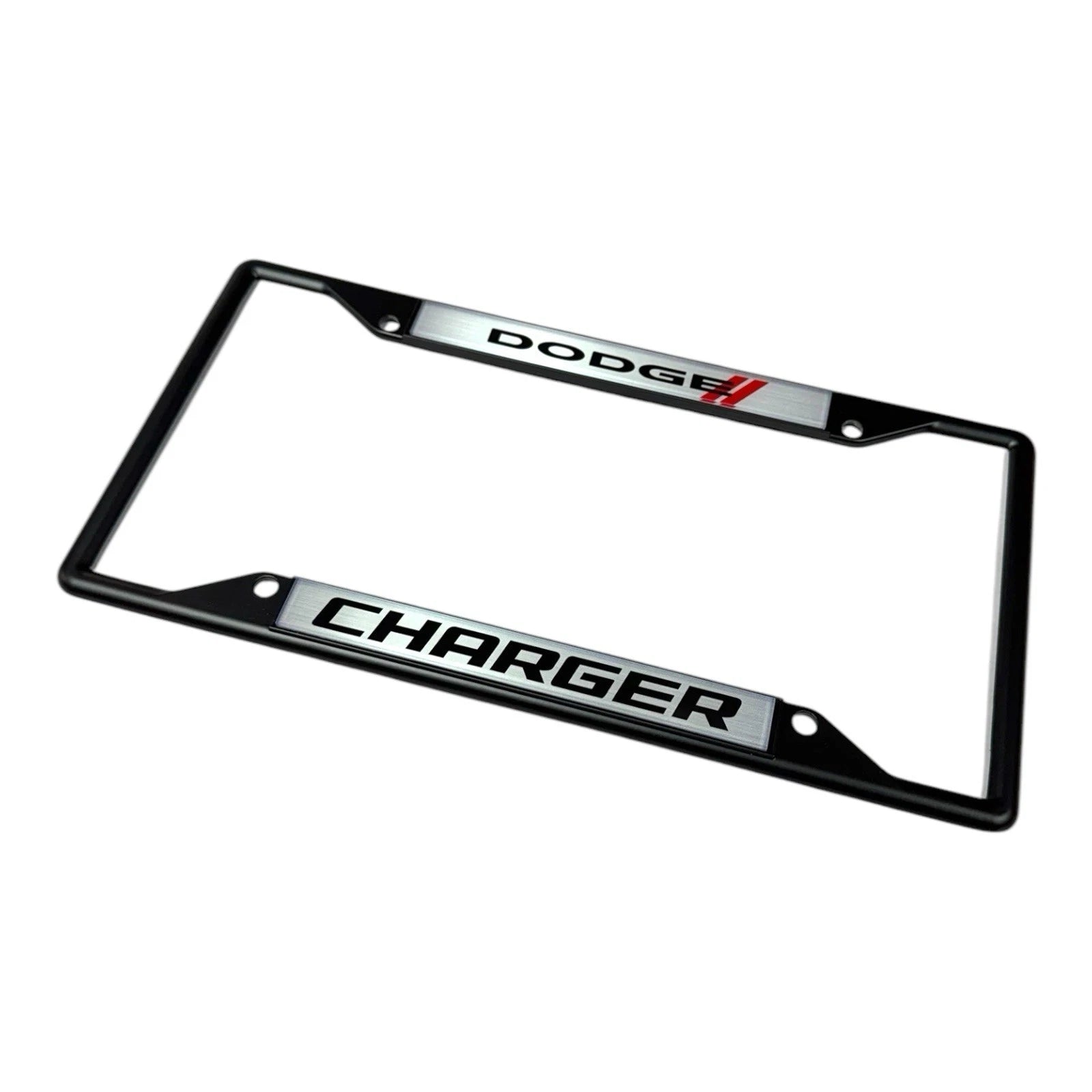 License Plate Frame for Dodge Charger Black Licensed (2006–2014)