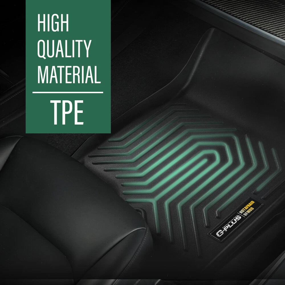 Set of TPE Floor Mats for Toyota Tacoma Double Cab (2005–2015)