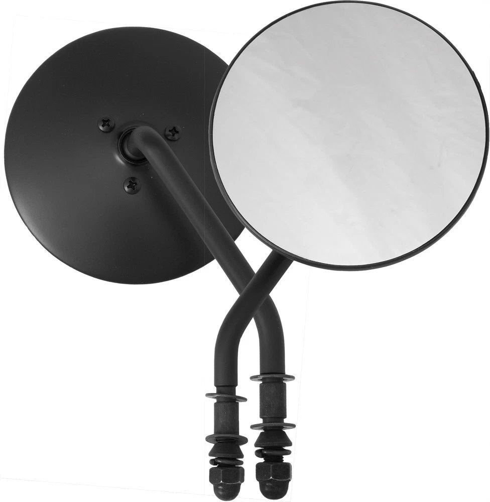 4-Inch Round Side Mirror Black for Harley Davidson XG & XL Models (2015–2023)