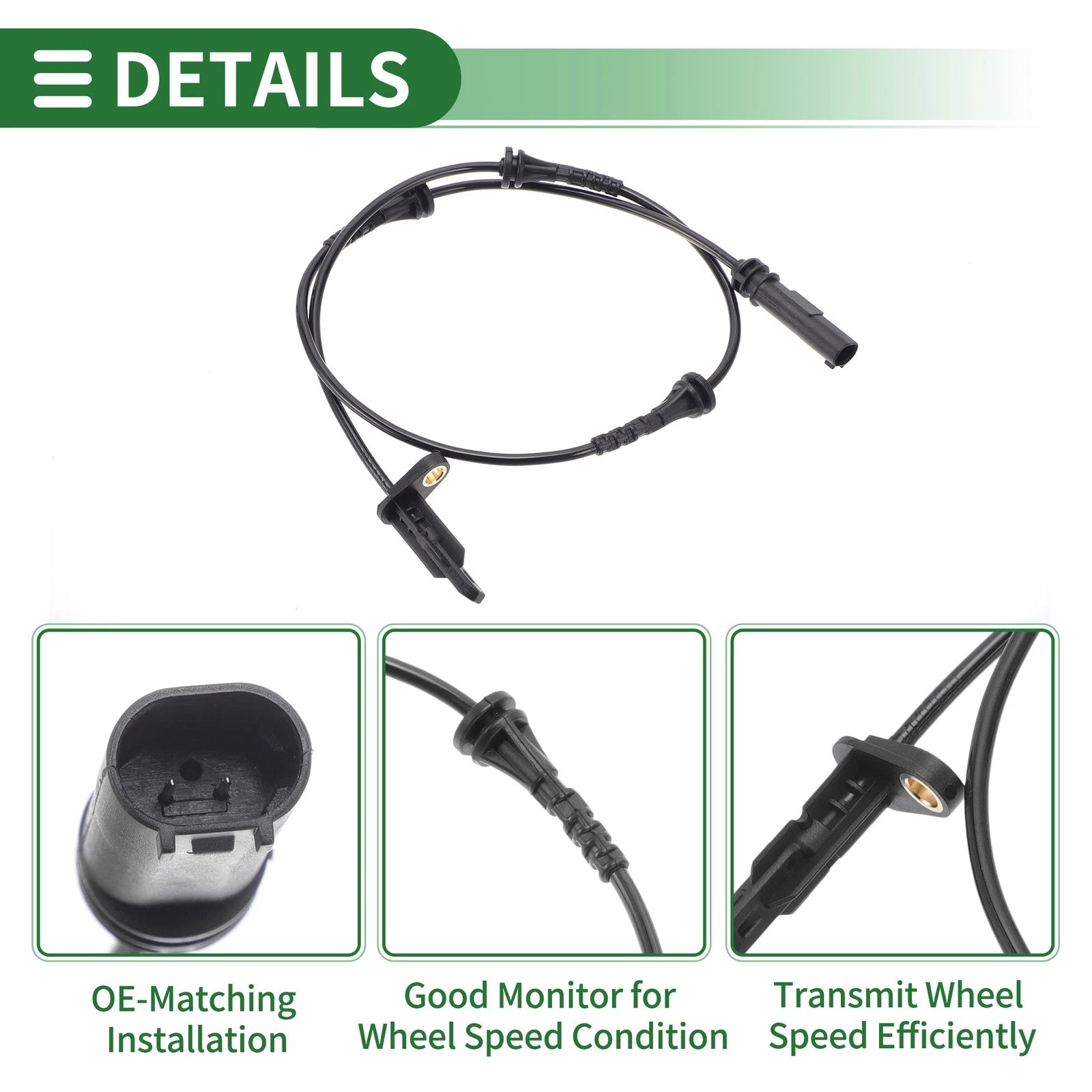 ABS Wheel Speed Sensor No. 34526895659 for BMW X3 G01 (2018–2023) Left Right Rear