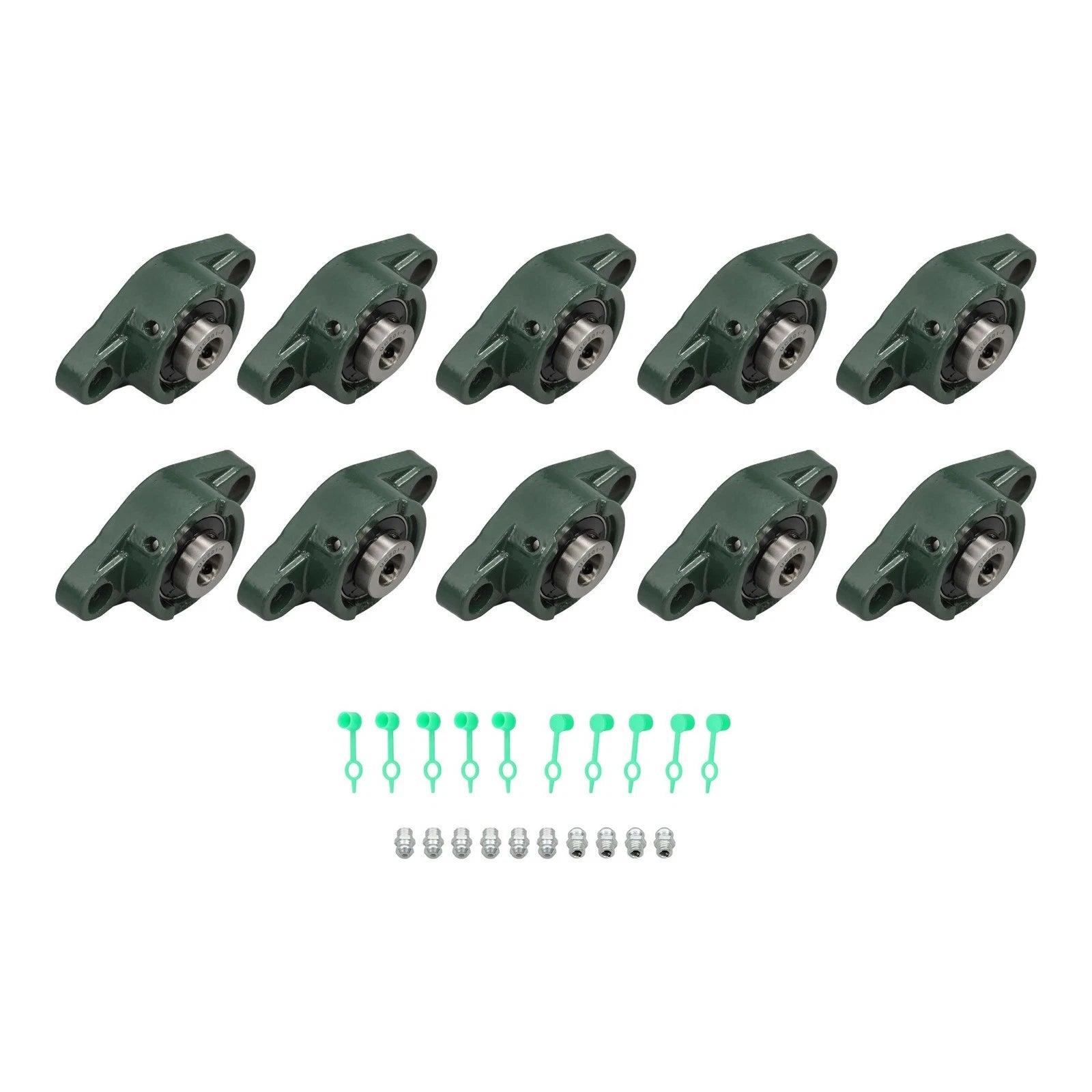Set of 10 Pillow Block Bearings for UCFL201-8 (1/2" Bore)