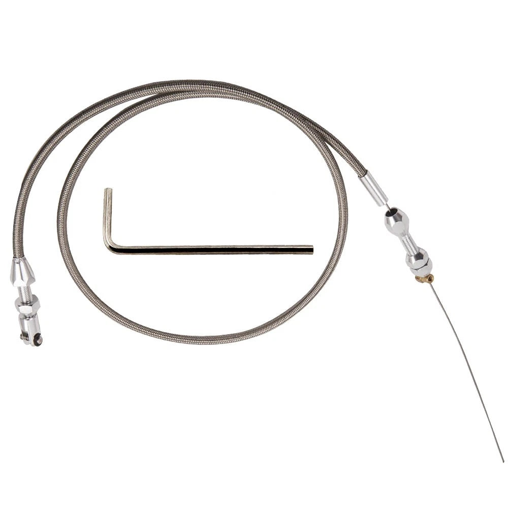 36" Stainless Steel Braided Throttle Cable for Chevy LS1 (2000–2006)