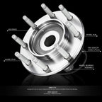 Set of 2 Wheel Bearing Hubs for Silverado Sierra 1500 2500 3500 (1999–2007)