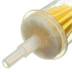 2X Nylon Transparent Fuel Filter for Lawn Mower (Inline, 6mm Diameter)